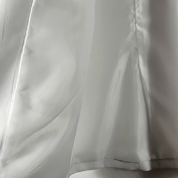 White Unbranded Uniform Long Sleeve Open Front Blazer Size S - Picture 4 of 5